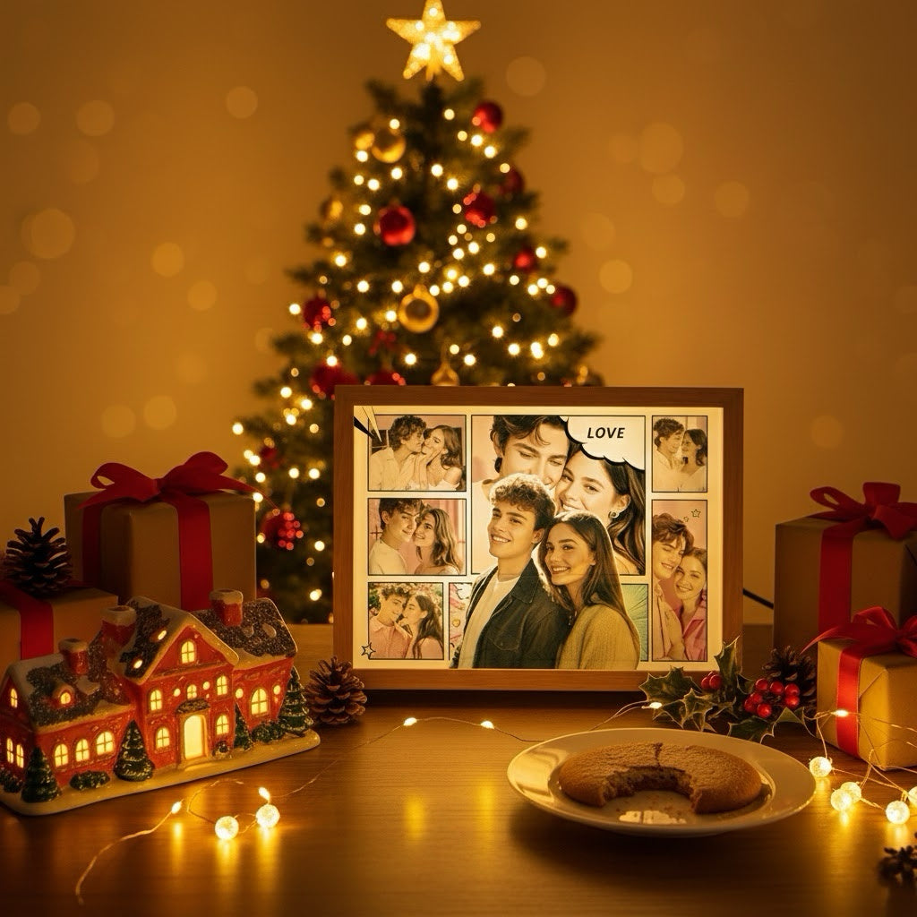 Custom Photo Light Frame – Hidden Photo by Day, Magical Collage by Night