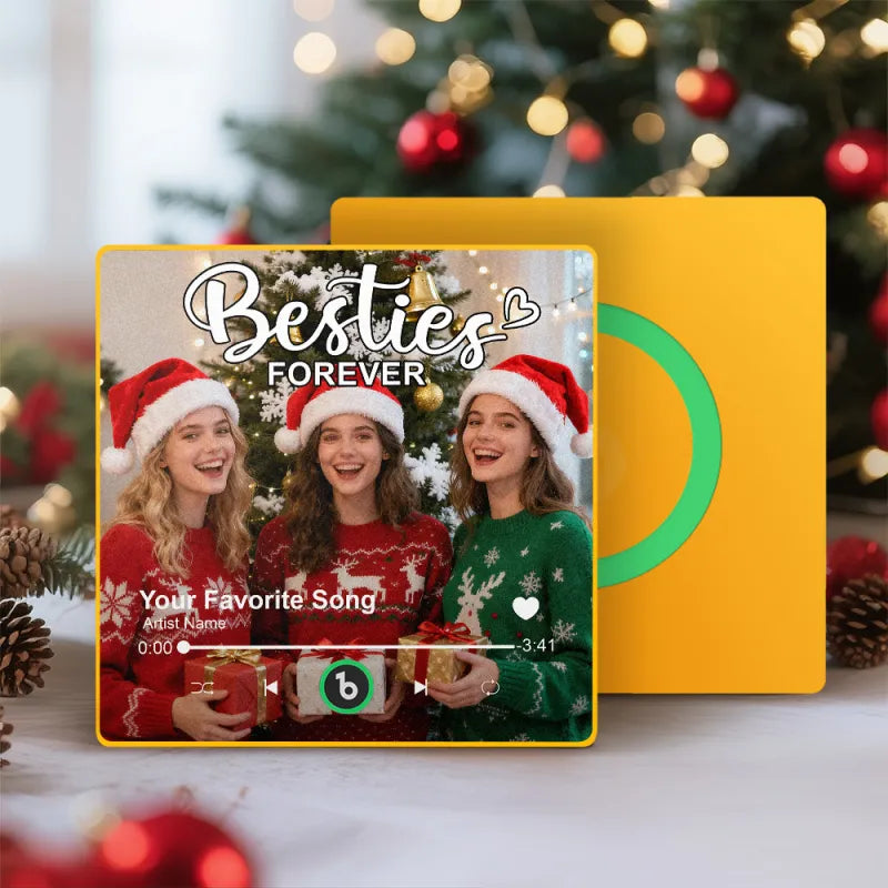 Personalised Photo & Song Fridge Magnet