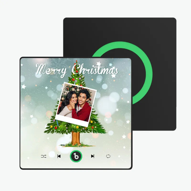 Custom Music And Photo Fridge Magnet Christmas Tree Fridge Magnet for Christmas Gifts
