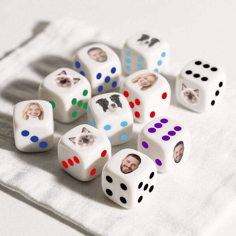 Custom Face Dice | Personalised Photo Dice | Funny Gift for Couples, Hen Nights & Stag Dos