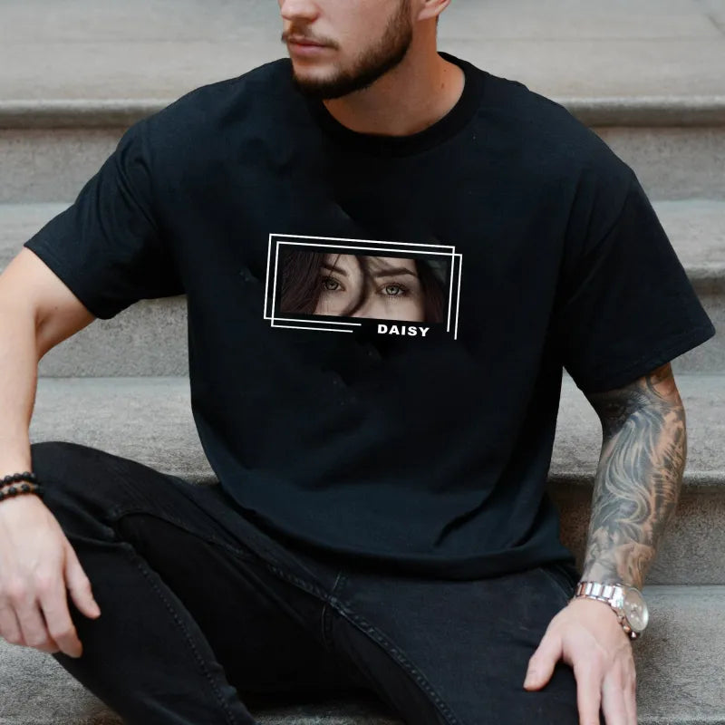 Custom Eyes T-Shirt – Personalised Eye Artwork Tee