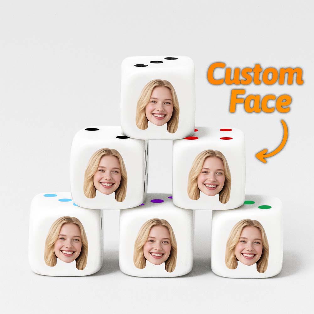 Custom Face Dice | Personalised Photo Dice | Funny Gift for Couples, Hen Nights & Stag Dos