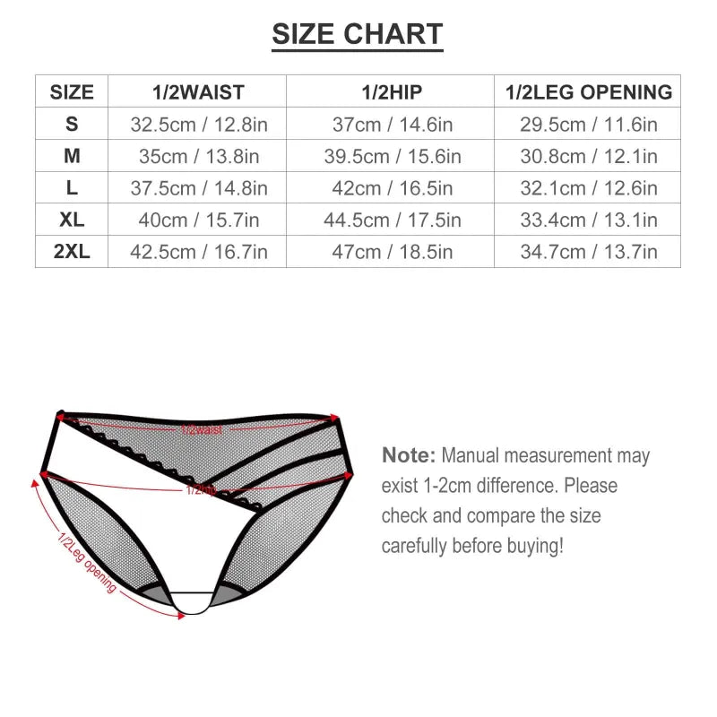 Custom Photo Mesh Underwear with Hearts Panties - Upload Any Photo