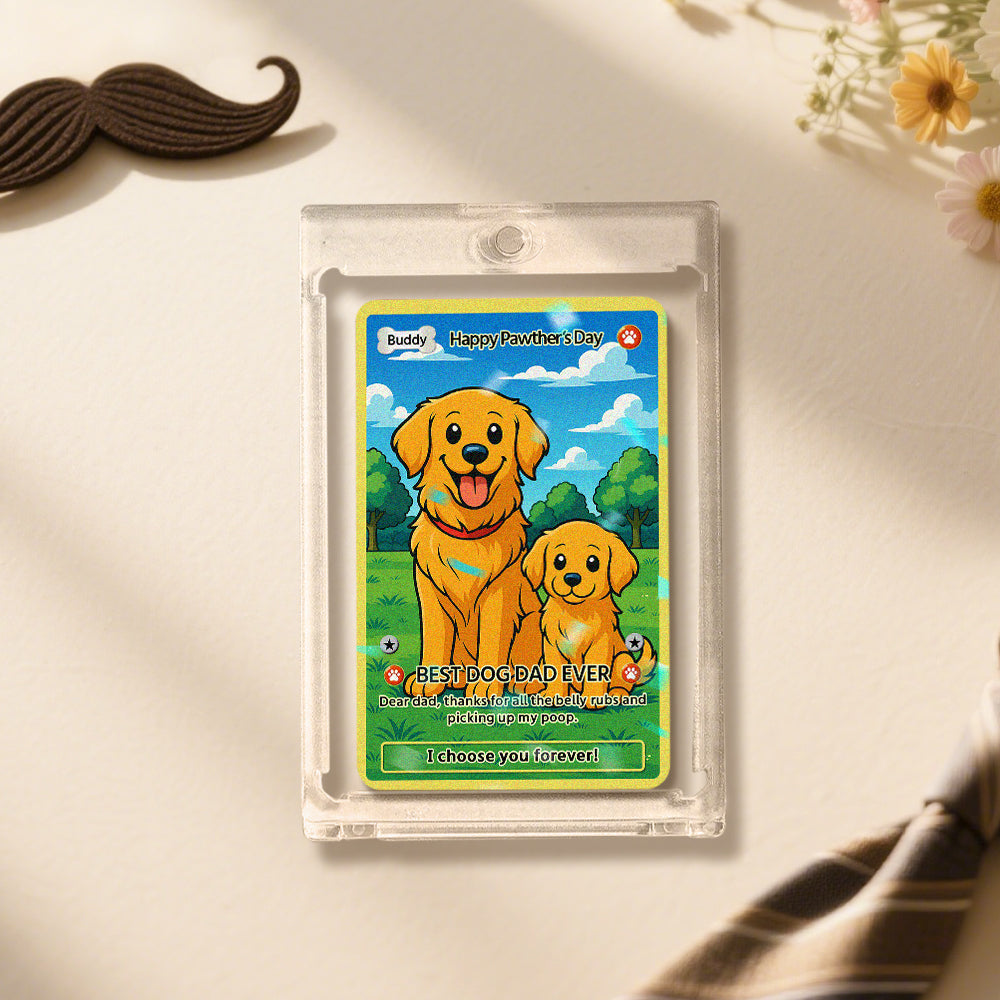 Personalised Pet Photo Trading Card | Custom Pet Keepsake Gift