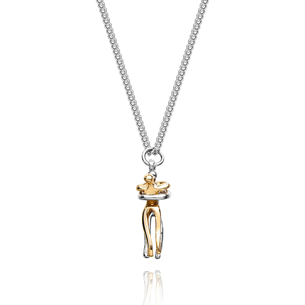 Trendy Hug Pendant Necklace for Women | Minimalist Embrace Charm | Meaningful Gift