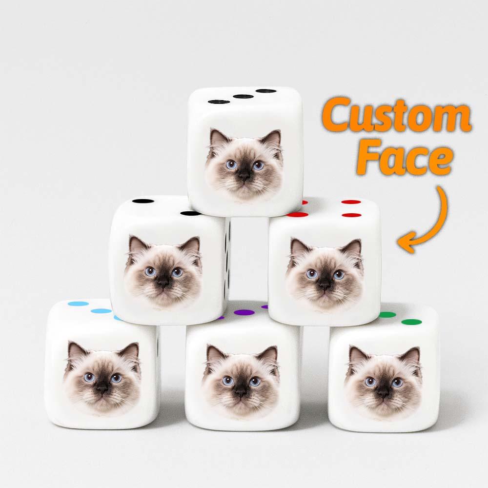 Custom Face Dice | Personalised Photo Dice | Funny Gift for Couples, Hen Nights & Stag Dos