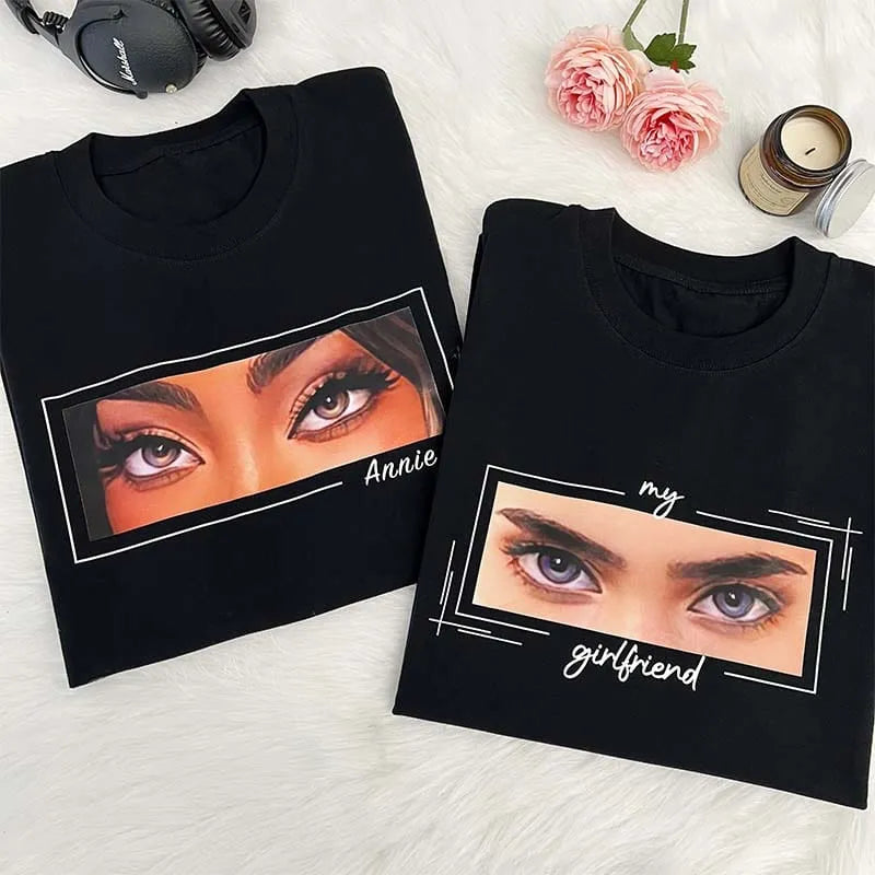 Custom Eyes T-Shirt – Personalised Eye Artwork Tee