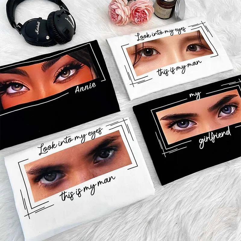 Custom Eyes T-Shirt – Personalised Eye Artwork Tee