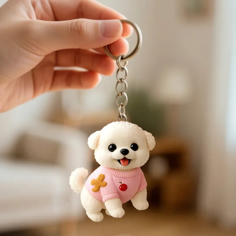 Custom 3D Mini Figure Keychain | Personalised Cute Character Keepsake | Photo to Figurine Gift