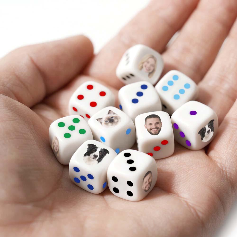 Custom Face Dice | Personalised Photo Dice | Funny Gift for Couples, Hen Nights & Stag Dos
