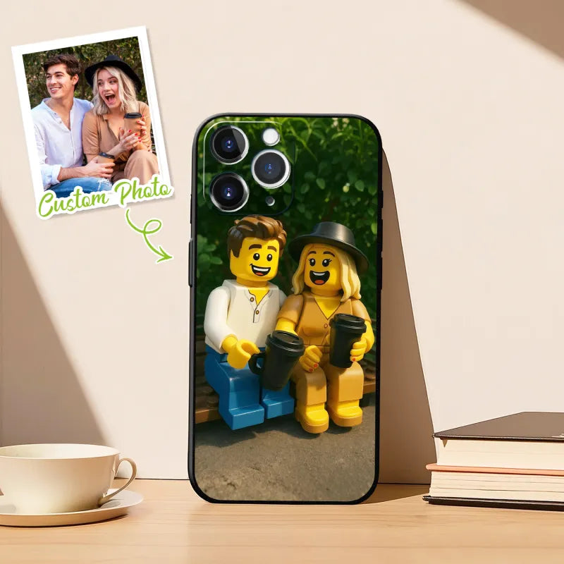 Custom Anime-Style iPhone Case | Personalised Photo Cartoon Case
