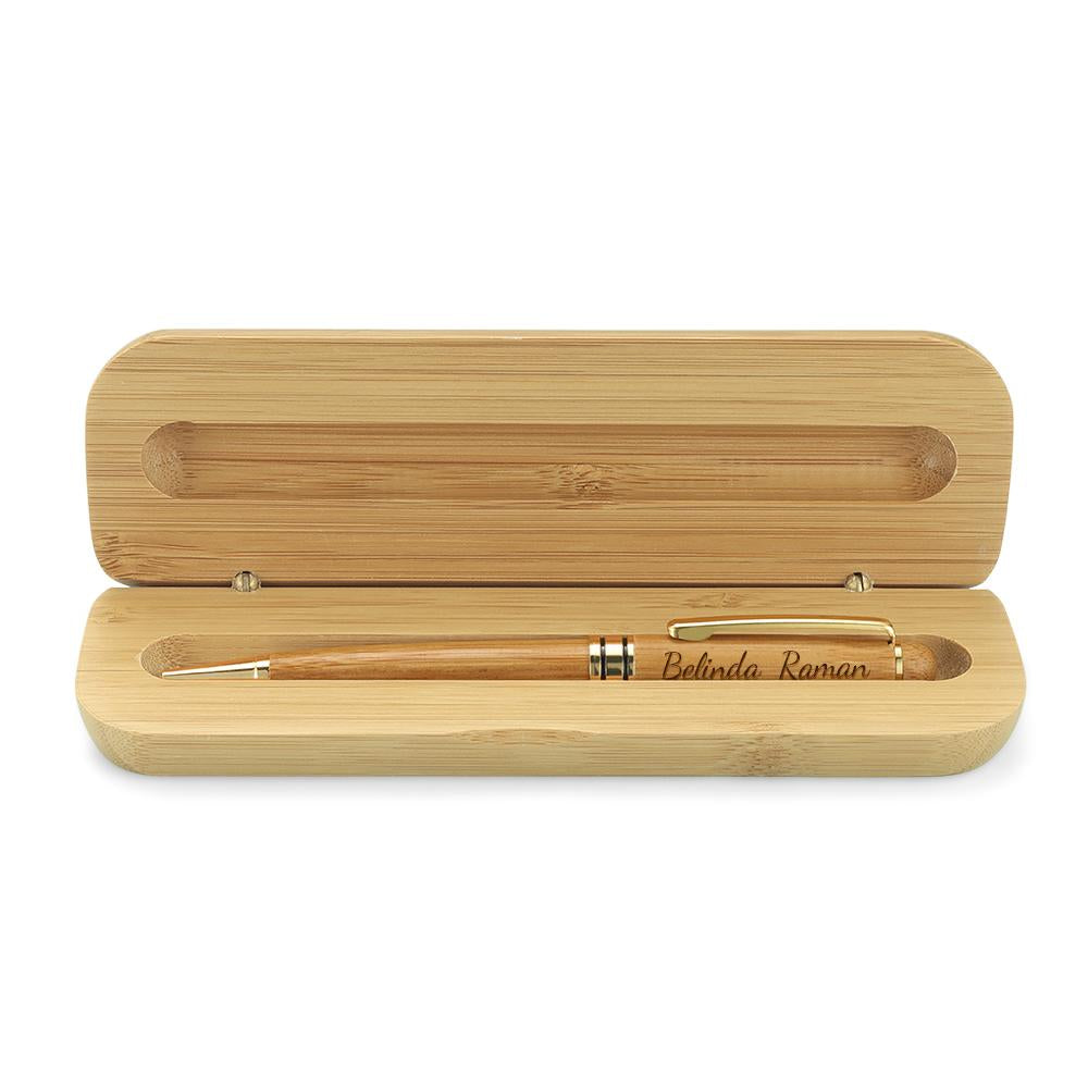 Personalised Engraved Pen & Wooden Gift Box Set | Luxury Keepsake Pen for Him or Her | Class of 2026