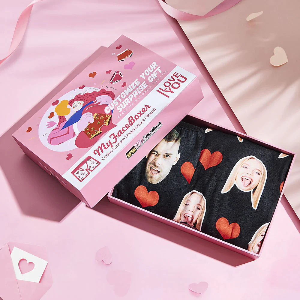 Custom Matching Face Underwear for Couples – Upload Your Picture