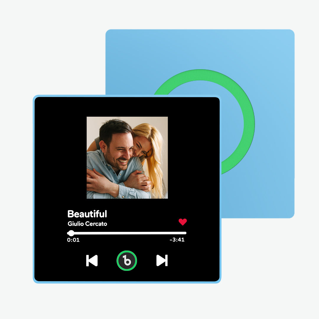 Custom Photo Music Acrylic Fridge Magnet –  Couple Song Keepsake