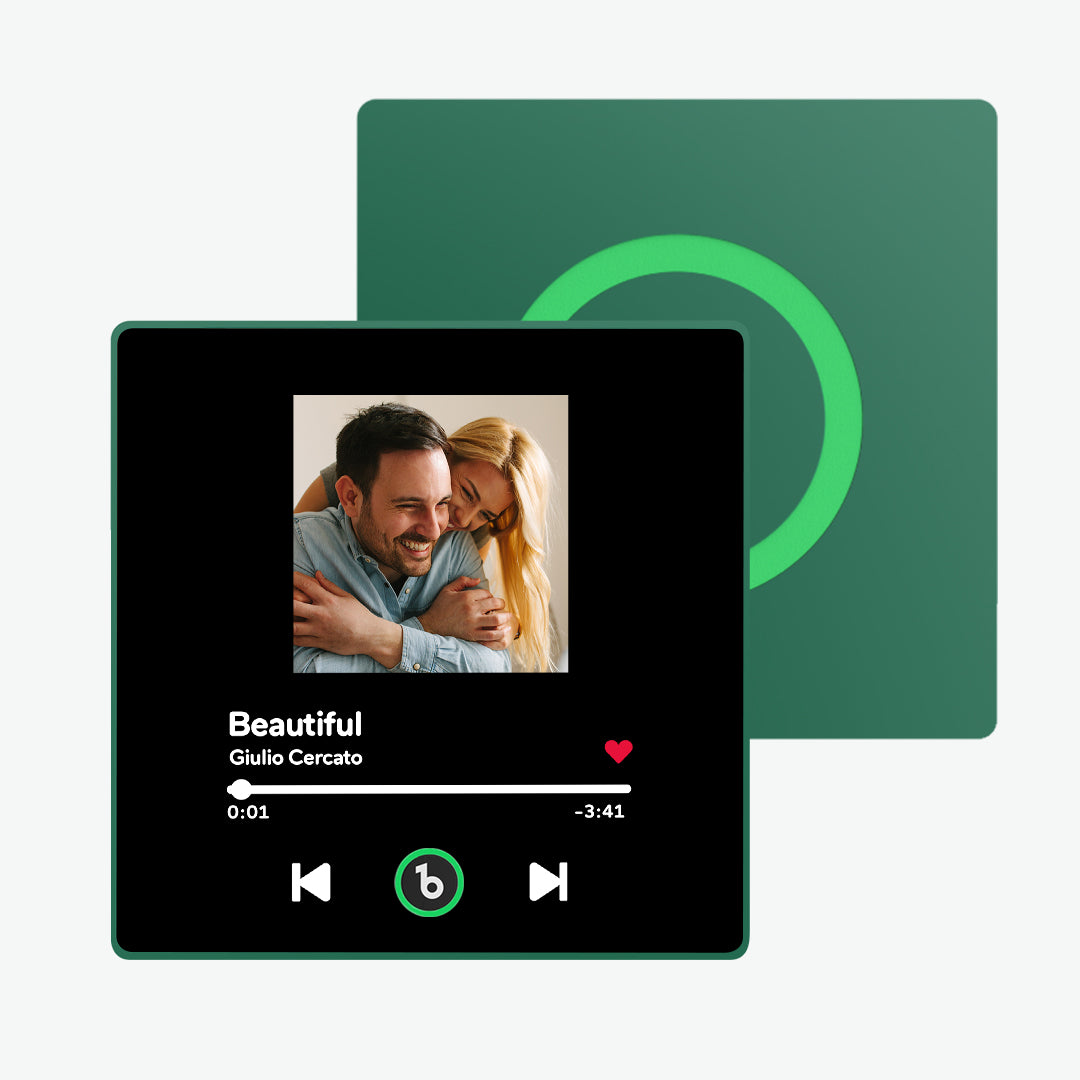 Custom Photo Music Acrylic Fridge Magnet –  Couple Song Keepsake