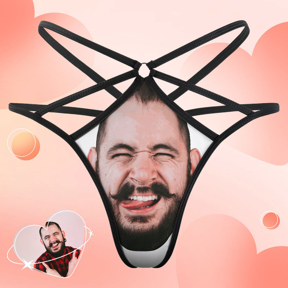 Custom Face Thong Underwear – Cheeky Gift for Him | Funny Valentine & Anniversary Lingerie
