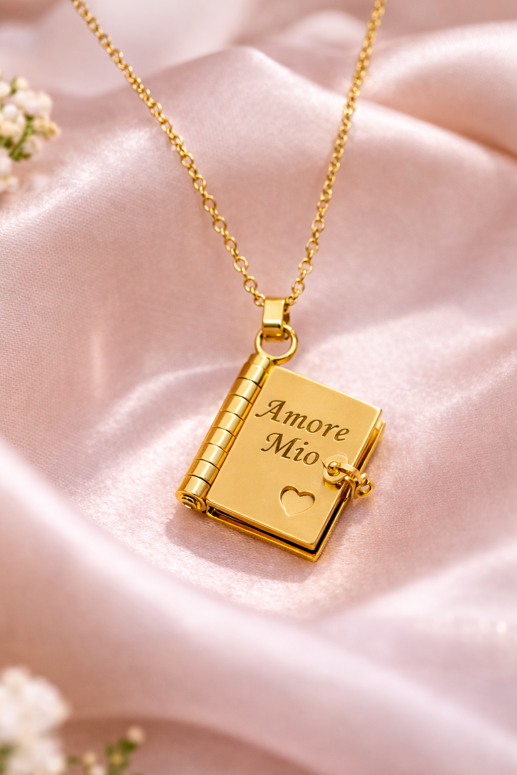 My Love Book Necklace – Engraved Love Letter Pendant | Personalised Gift for Couples