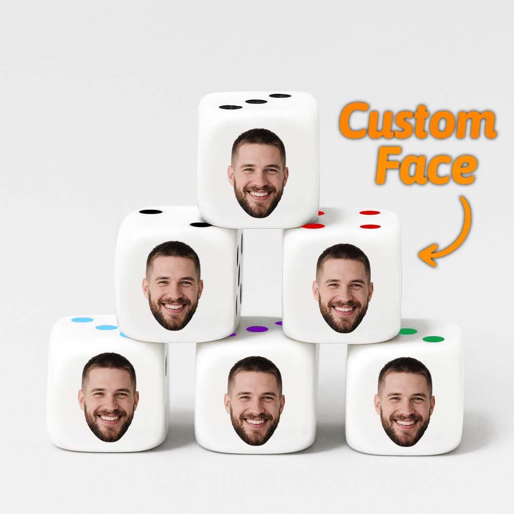 Custom Face Dice | Personalised Photo Dice | Funny Gift for Couples, Hen Nights & Stag Dos