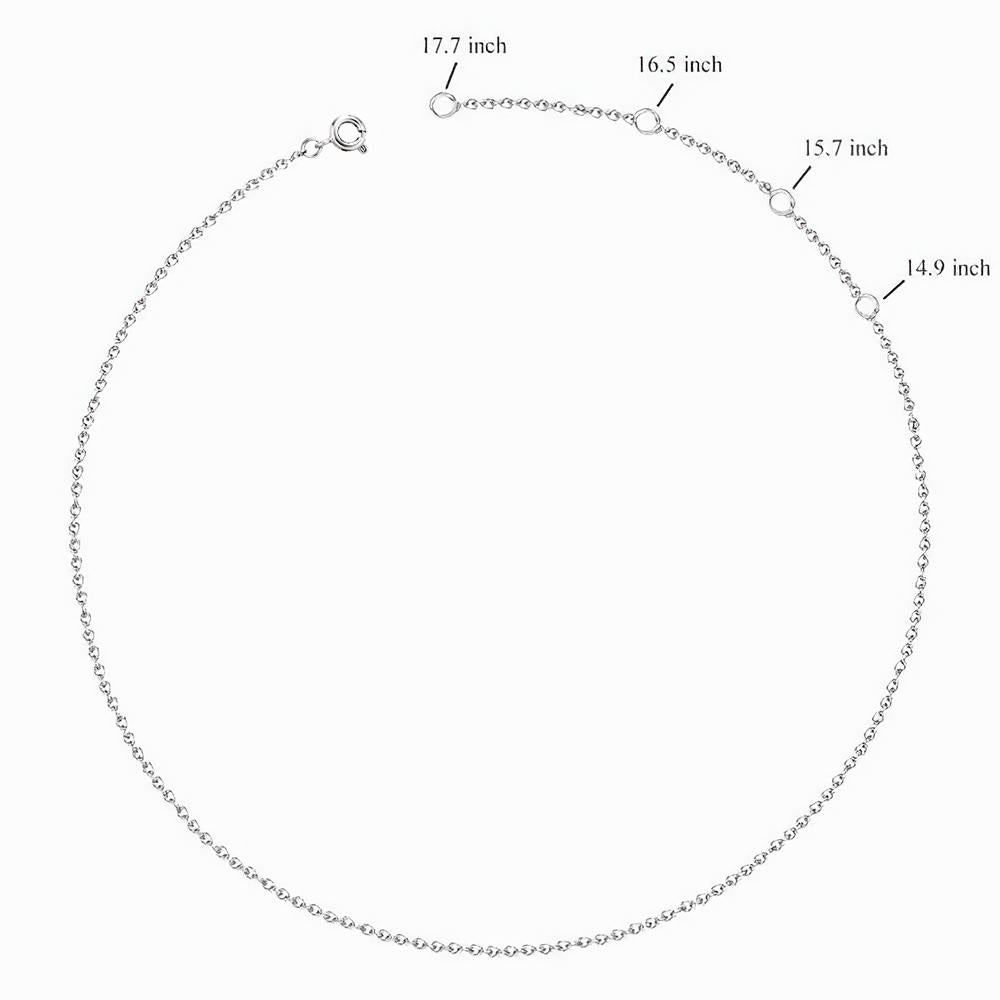 Custom Carrie Style Horizontal Name Necklace