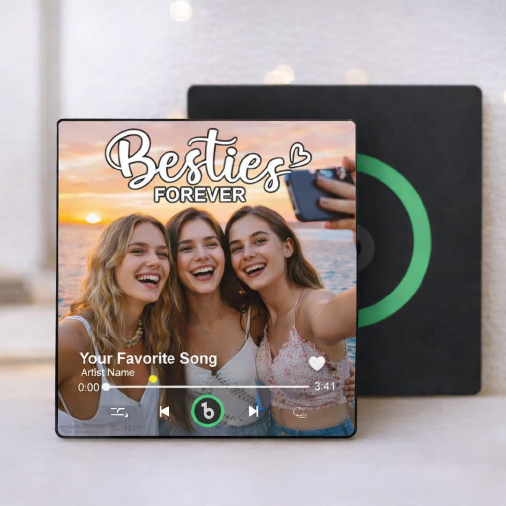 Personalised Photo & Song Fridge Magnet