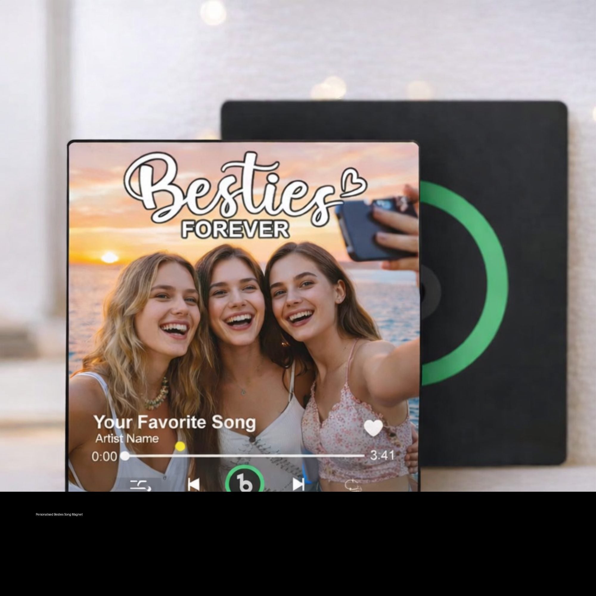 Personalised Photo & Song Fridge Magnet