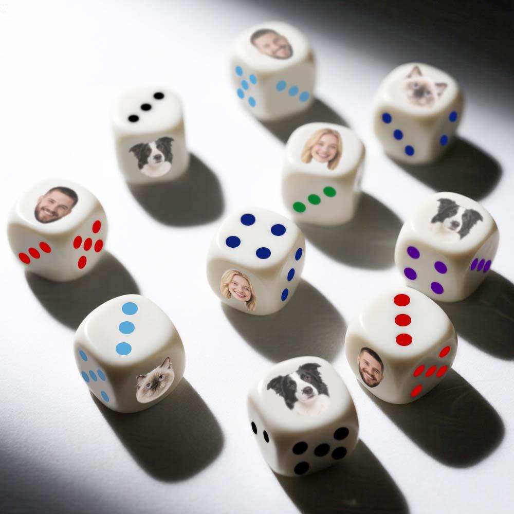 Custom Face Dice | Personalised Photo Dice | Funny Gift for Couples, Hen Nights & Stag Dos