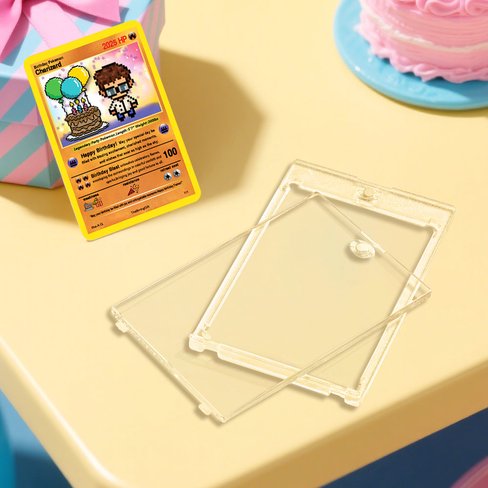 Personalised Birthday Cartoon Trading Card | Custom Character Gift Keepsake