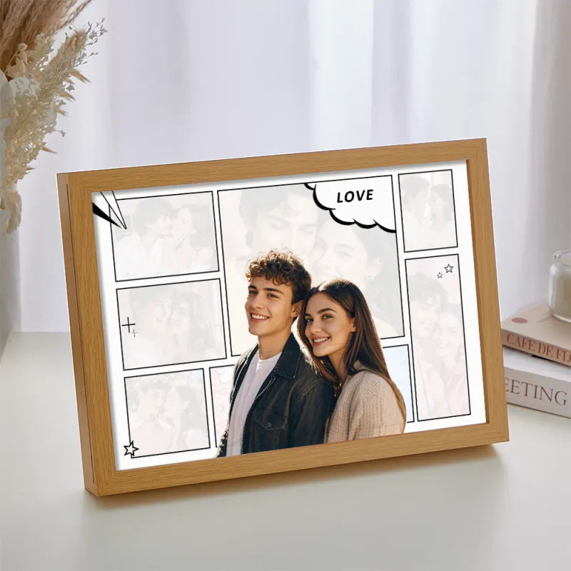 Custom Photo Light Frame – Hidden Photo by Day, Magical Collage by Night
