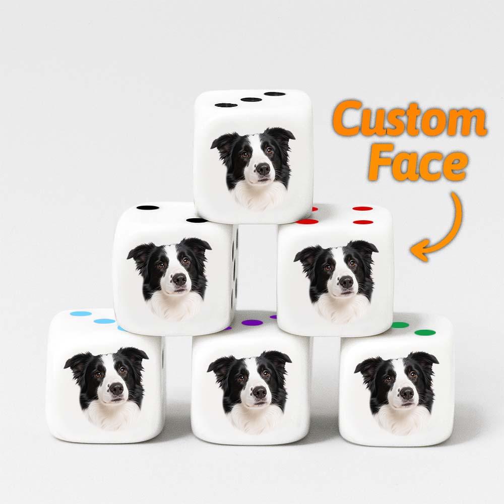 Custom Face Dice | Personalised Photo Dice | Funny Gift for Couples, Hen Nights & Stag Dos